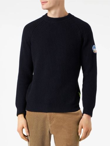 MC2 Saint Barth Ribbed Blue Sweater - MC2 Saint Barth - Modalova