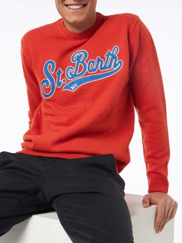 Man Crewneck Sweater With St. Barth Embroidery - MC2 Saint Barth - Modalova