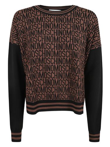 Moschino Logo Knit Monogram Sweater - Moschino - Modalova