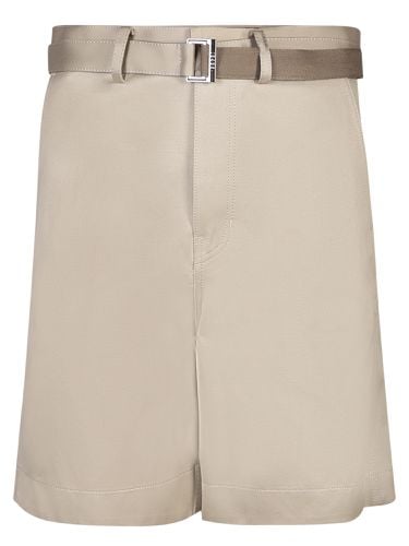 Sacai Belted Wide-leg Shorts - Sacai - Modalova