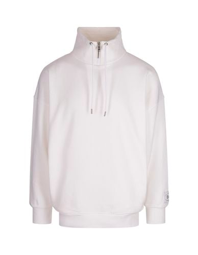 High Neck Sweatshirt With Logo Patch - Hugo Boss - Modalova