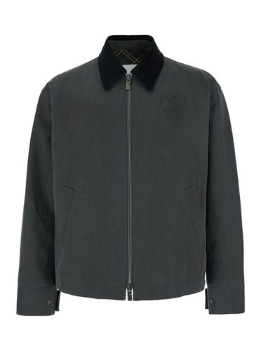 Burberry Black Cotton Casual Jacket - Burberry - Modalova