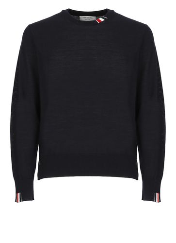 Virgin Wool Crew-neck Sweater - Thom Browne - Modalova