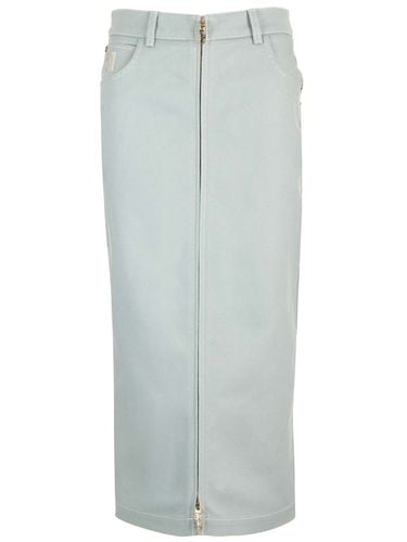 Fendi Denim Midi Skirt - Fendi - Modalova