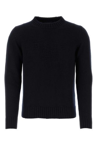 Midnight Blue Wool Blend Sweater - Prada - Modalova