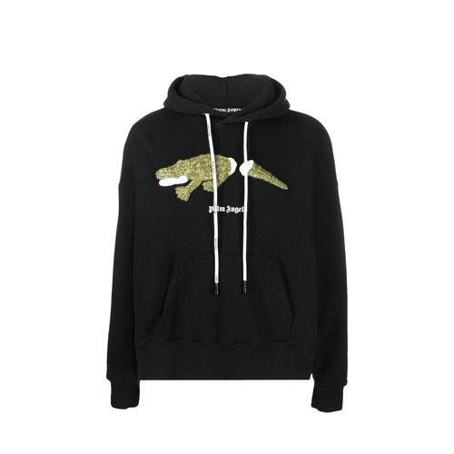 Crocodile Hooded Sweatshirt - Palm Angels - Modalova