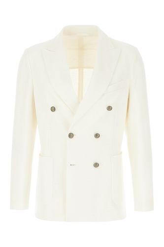 Ivory Cotton Blend Blazer - Circolo 1901 - Modalova