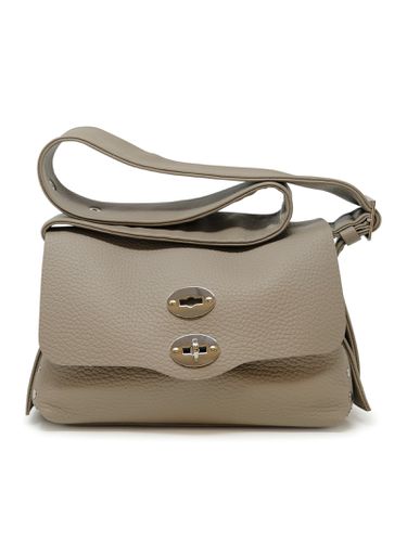 Z0110 Cenerino Postina Centauro S Leather Handbag - Zanellato - Modalova