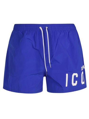 Drawstring Waist Icon Logo Shorts - Dsquared2 - Modalova