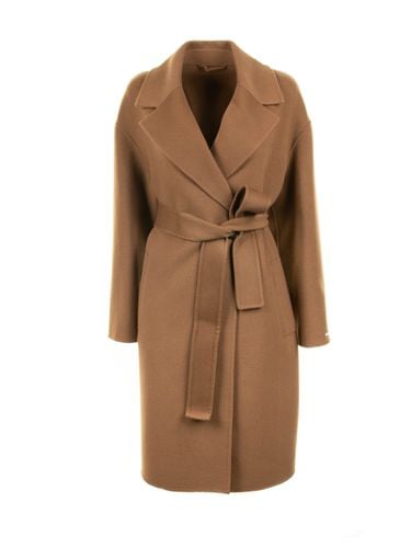 Womens Tobacco Coat With Belt - Marella - Modalova