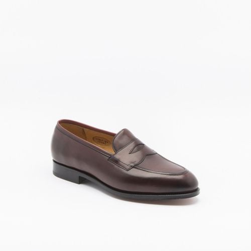 Piccadilly Burgundy Antique Calf Penny Loafer - Edward Green - Modalova