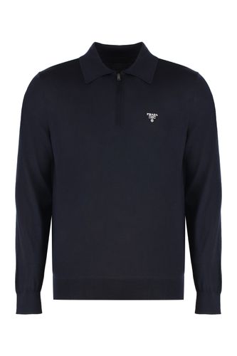 Prada Knitted Wool Polo Shirt - Prada - Modalova