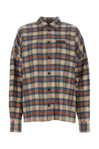 Embroidered Flannel Oversize Shirt - Dsquared2 - Modalova