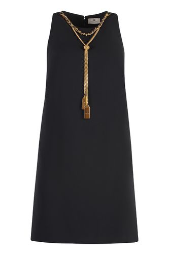 Elisabetta Franchi Crepe Mini Dress - Elisabetta Franchi - Modalova