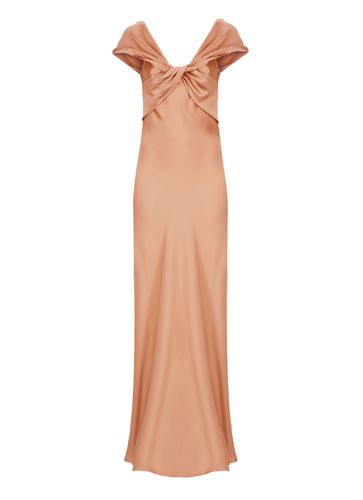 Alberta Ferretti Satin Long Dress - Alberta Ferretti - Modalova