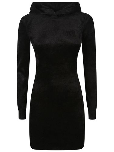 Long Sleeve Embossed Logo Mini Dress - T by Alexander Wang - Modalova