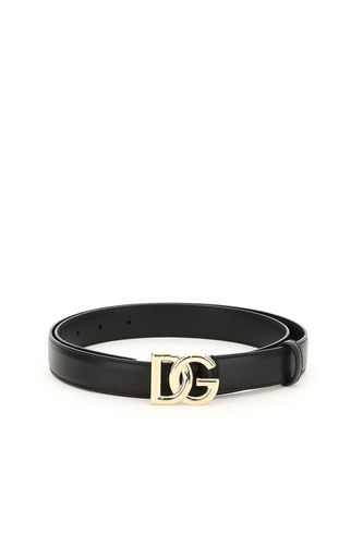 Dg Buckle Leather Belt - Dolce & Gabbana - Modalova