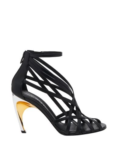 Armadillo Strap Sandals In /gold/silver - Alexander McQueen - Modalova