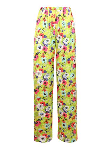 MSGM Floral-print Wide Trousers - MSGM - Modalova