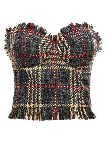 Check Bustier Top - Giuseppe di Morabito - Modalova