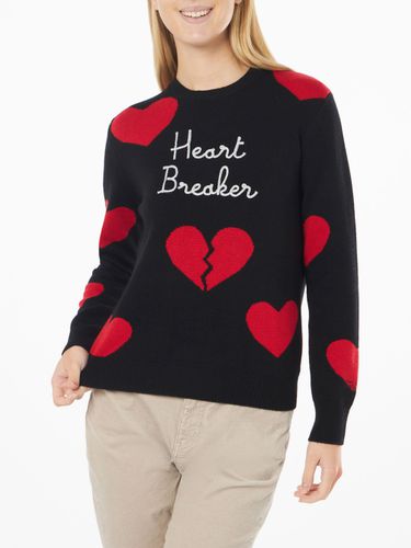 Woman Crewneck Sweater With Heart Breaker Embroidery - MC2 Saint Barth - Modalova