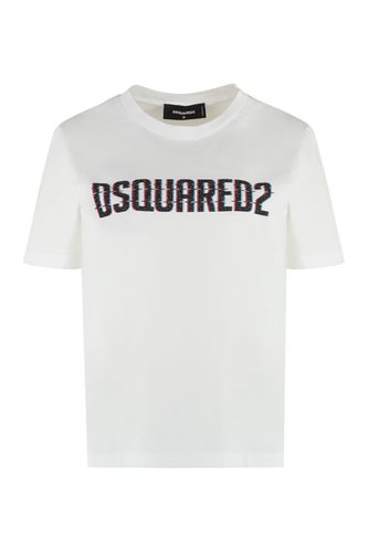 Dsquared2 Logo Cotton T-shirt - Dsquared2 - Modalova