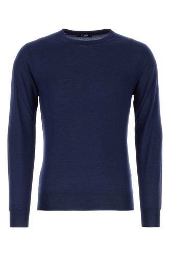 Fedeli Blue Cashmere Blend Sweater - Fedeli - Modalova