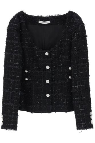 Tweed Jacket With Sequins Embell - Alessandra Rich - Modalova