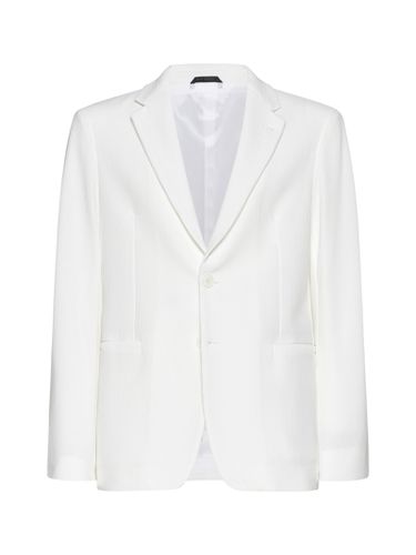 Matelasse Silk Single-breasted Blazer - Giorgio Armani - Modalova