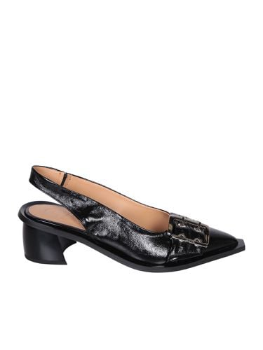 Buckle Tacco Naplack Ballerinas - Ganni - Modalova