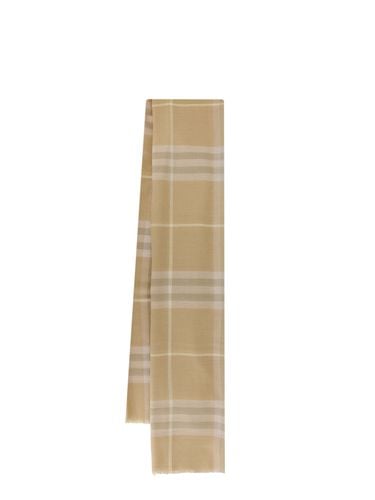 Burberry Wool Check Scarf - Burberry - Modalova