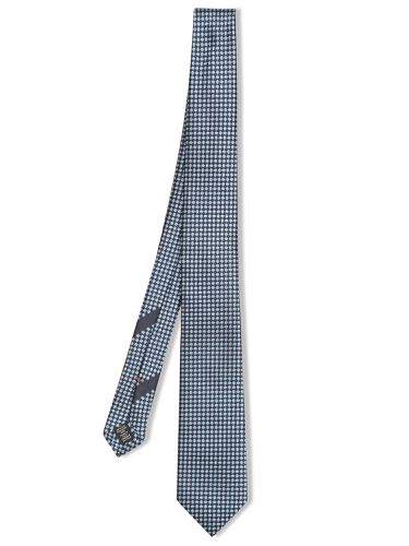 Zegna Blue Silk Tie - Zegna - Modalova