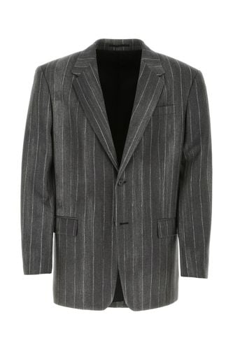 Versace Embroidered Wool Blazer - Versace - Modalova