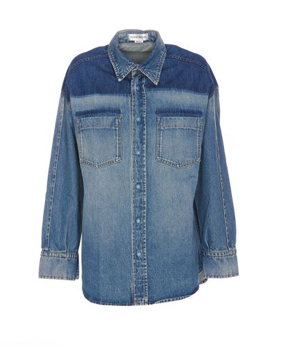 Oversize Denim Shirt - Victoria Beckham - Modalova