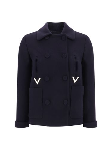 Valentino Metal V Coat - Valentino - Modalova