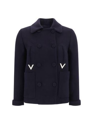 Valentino Metal V Coat - Valentino - Modalova