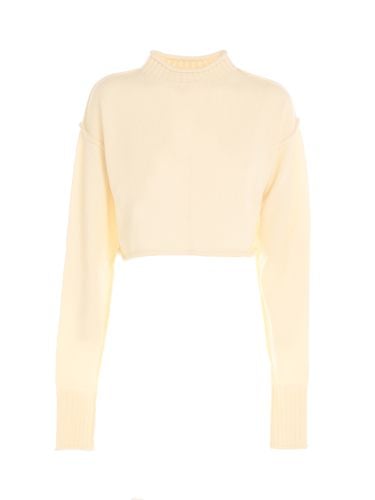 Crop Sweater With Extra Long Sleeves - SportMax - Modalova