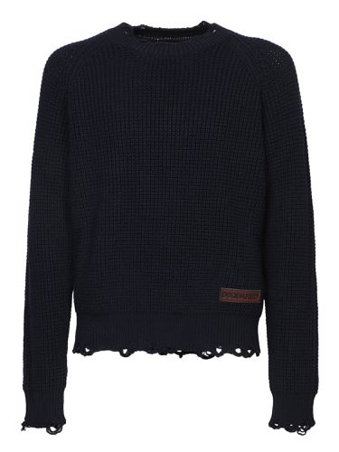 Dsquared2 Distressed Knitted Jumper - Dsquared2 - Modalova