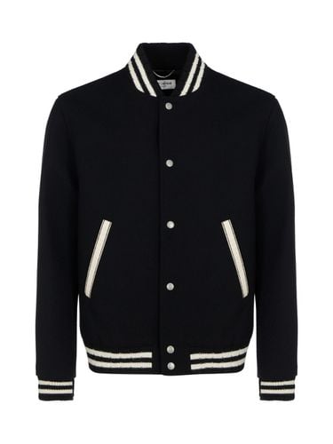 Saint Laurent Teddy College Jacket - Saint Laurent - Modalova