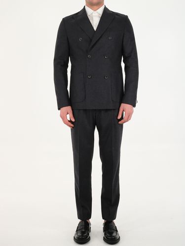 Tonello Anthracite Wool Suit - Tonello - Modalova