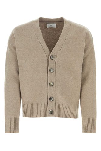 Cappuccino Wool Blend Cardigan - Ami Alexandre Mattiussi - Modalova