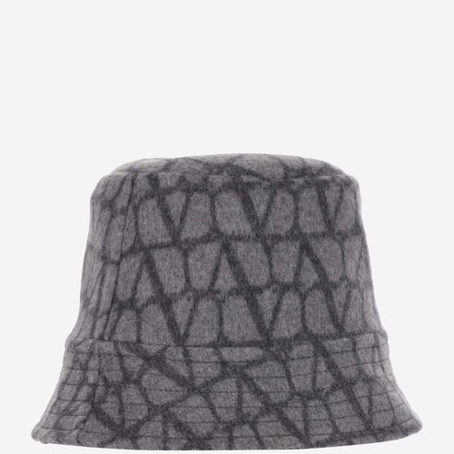 Bucket Hat Toile Iconographe Reversible - Valentino Garavani - Modalova