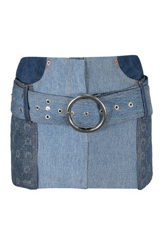 Marine Serre Denim Mini Skirt - Marine Serre - Modalova