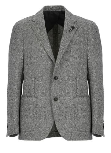 Special Line Drop 7 Wool Jacket - Lardini - Modalova