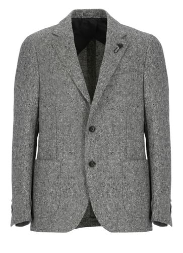 Special Line Drop 7 Wool Jacket - Lardini - Modalova