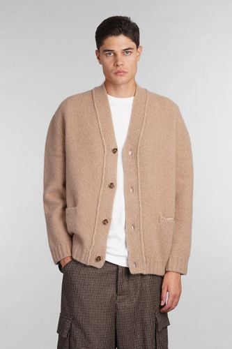 Laneus Cardigan In Camel Wool - Laneus - Modalova