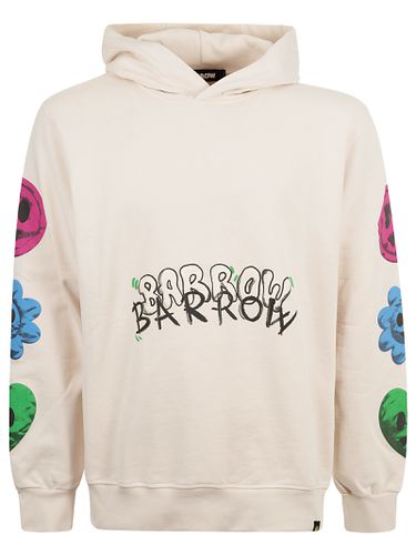 Smiley Logo Print Hooded Sweatshirt - Barrow - Modalova