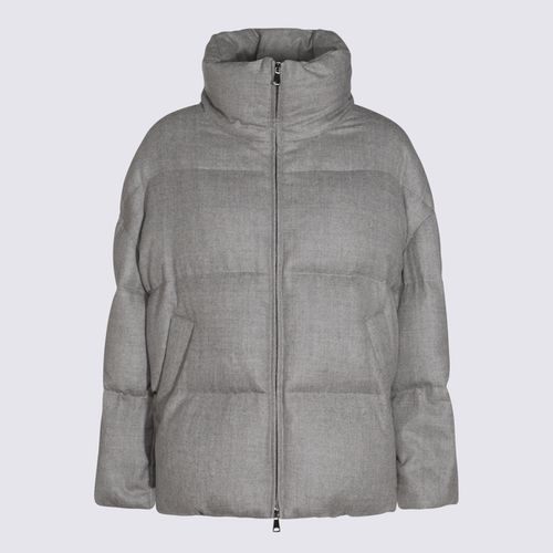 Antonelli Grey Wool Down Jacket - Antonelli - Modalova