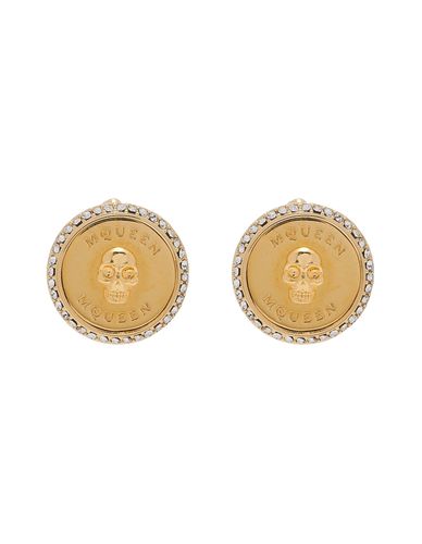 Gold Sovereign Skull Earrings - Alexander McQueen - Modalova