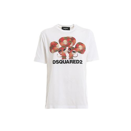 Dsquared2 Cotton Logo T-shirt - Dsquared2 - Modalova